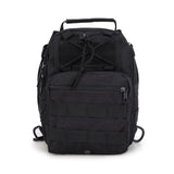 TrailGrid MOLLE tactical sling pack – storage, strap and carry detail