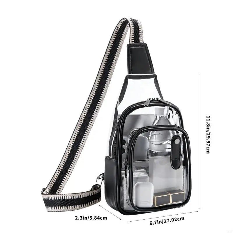 Clear Crossbody Bag Clear Bag for Stadium Events Clear Purses for Women Men