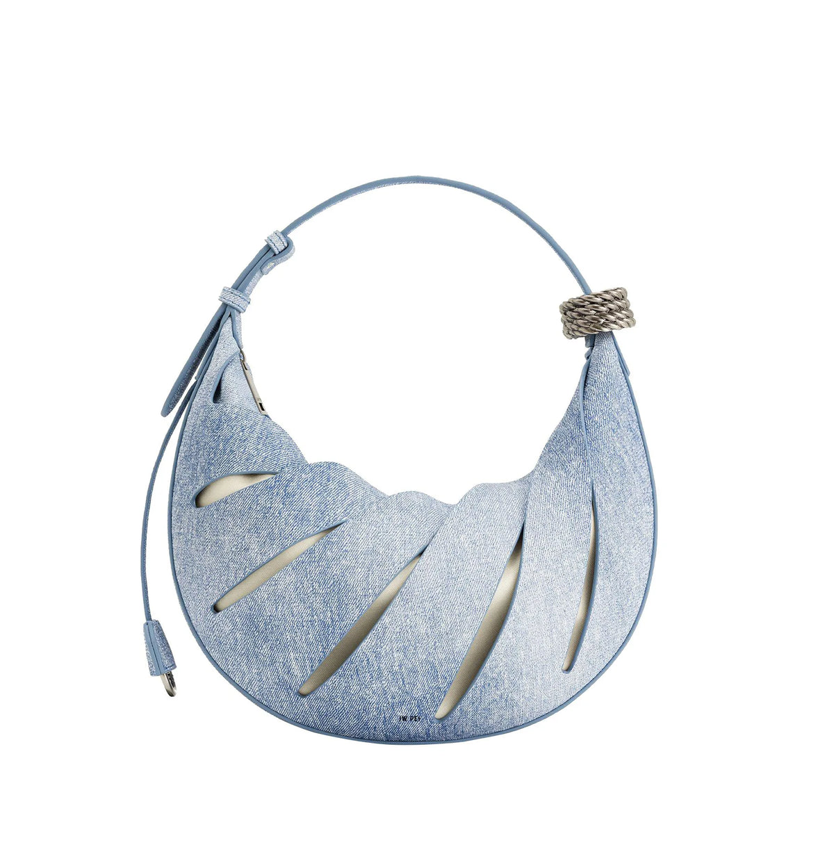 Women's Jana Hollow Out Shoulder Bag, Girl's Crescent Shoulder Bag – Trendy Hollow Out Hobo Purse, Adjustable Crossbody Bag, Curved Vegan Leather Handbag