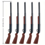 Rifle-shaped pens shown with approximately 7.5-inch length