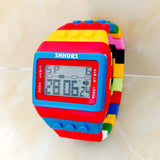 BrickBeat SHHORS Building-Block Digital Watch – Alarm & Backlight
