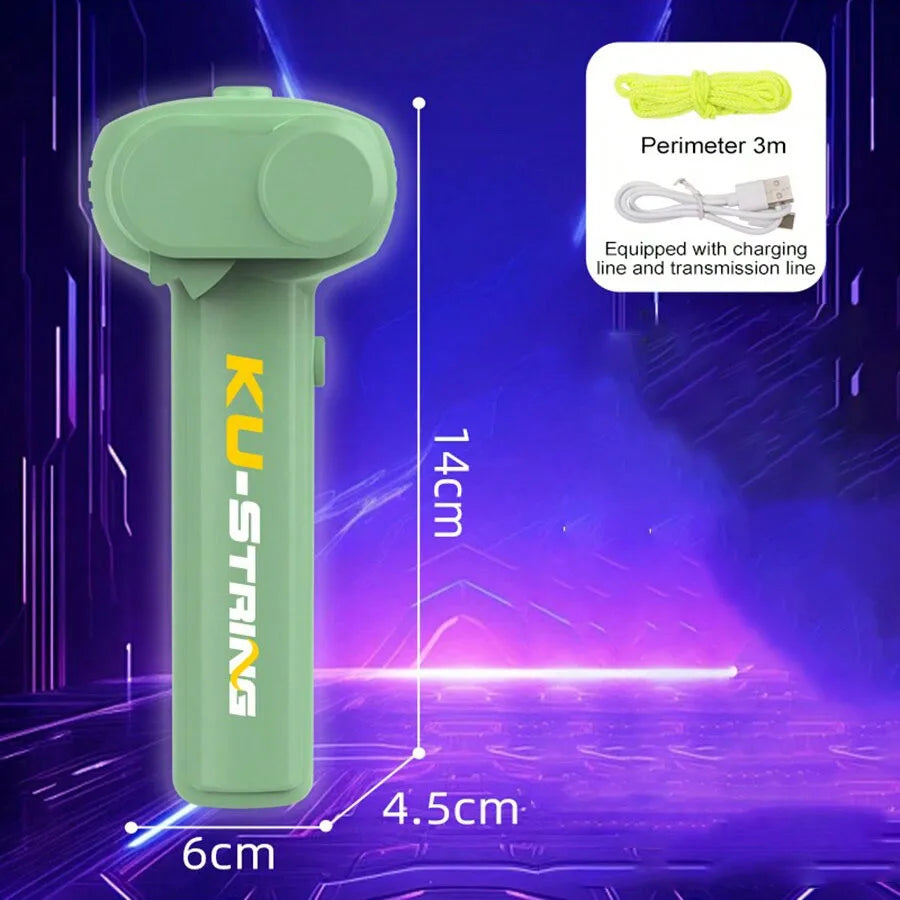 Magic Zip String Rope Launcher Glow in the Dark Luminous String Toy 