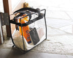 2X Clear PVC Tote Bag Women Large Transparent Handbag Zip Purse Stadium Security