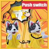 Internal handle controls for moving the puppet paws