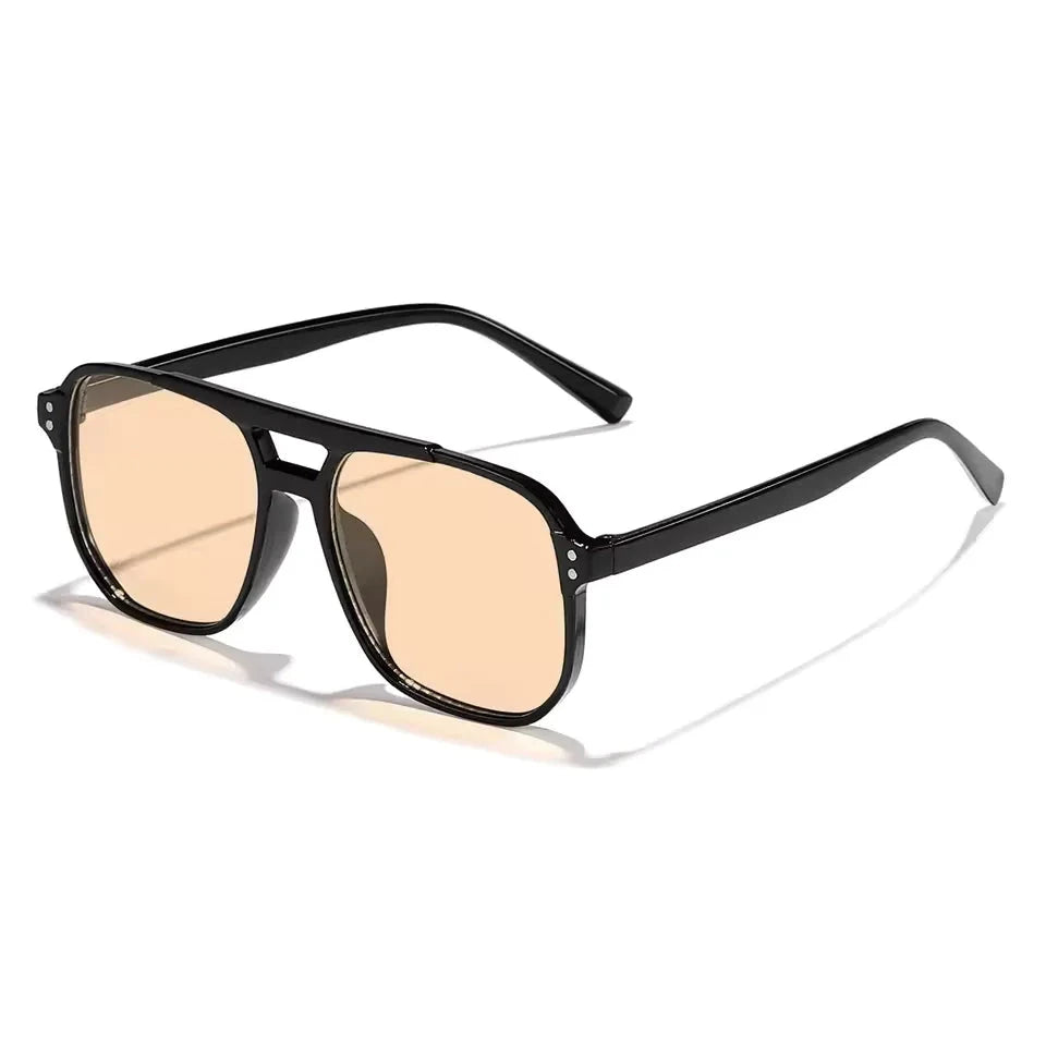 Vintage Aviator Sun Glasses for Men or Women Big Oversized Retro Aviators Sunglasses Unisex Square Shades