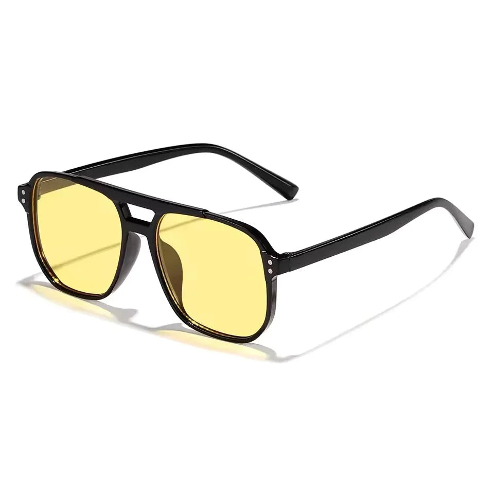 Vintage Aviator Sun Glasses for Men or Women Big Oversized Retro Aviators Sunglasses Unisex Square Shades