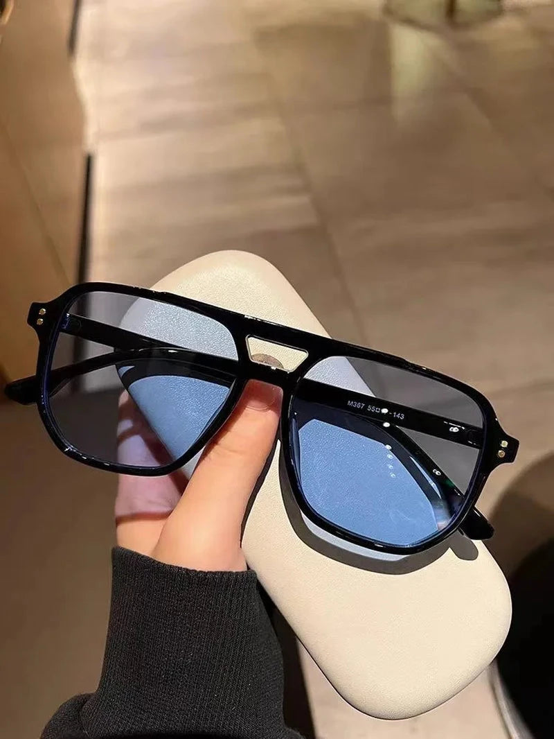 Vintage Aviator Sun Glasses for Men or Women Big Oversized Retro Aviators Sunglasses Unisex Square Shades