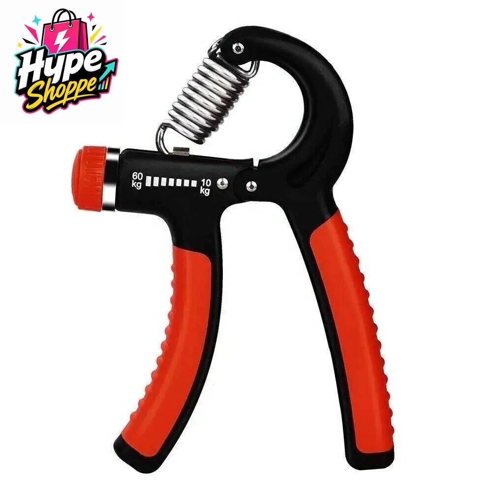 Hand Grip Strength Power Trainer Gripper Strengthener Adjustable Gym Exerciser