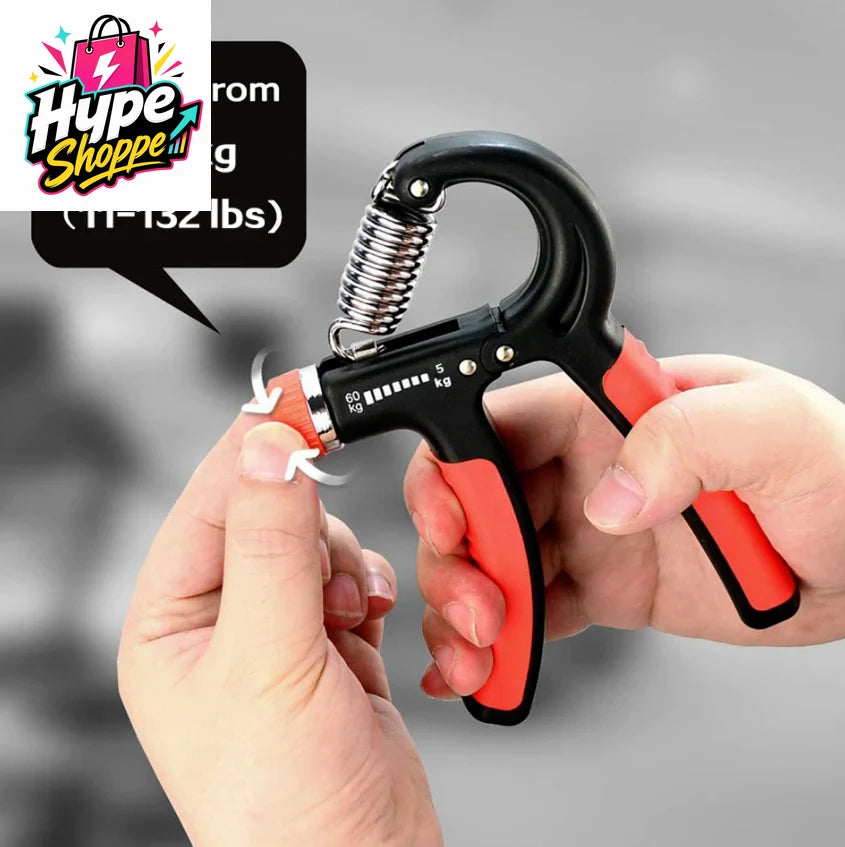 Hand Grip Strength Power Trainer Gripper Strengthener Adjustable Gym Exerciser