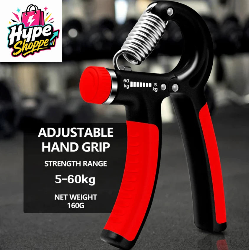 Hand Grip Strength Power Trainer Gripper Strengthener Adjustable Gym Exerciser