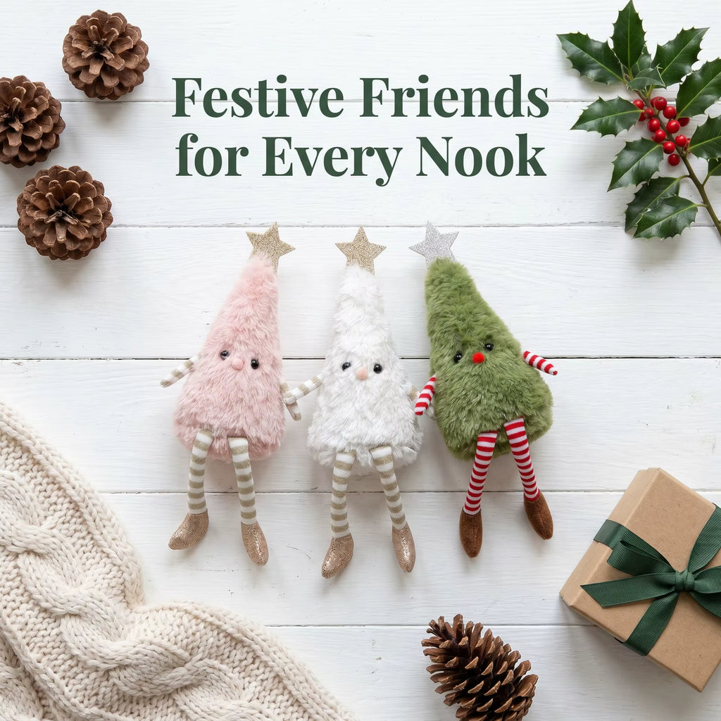 2026 Christmas Decorations Cute Plush Christmas Tree Doll Home Party Doll Decoration