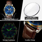 POEDAGAR 855 quartz watch case and crown detail