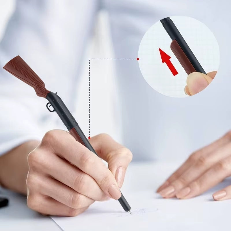 Novelty pen used for writing with removable cap detail