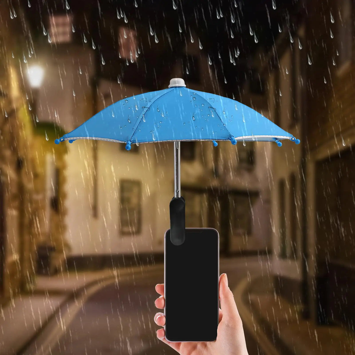 Clip-On Phone Umbrella Sun Shade – Adjustable Anti-Glare Smartphone Screen Shade for Beach, Travel, Camping & Outdoor Filming