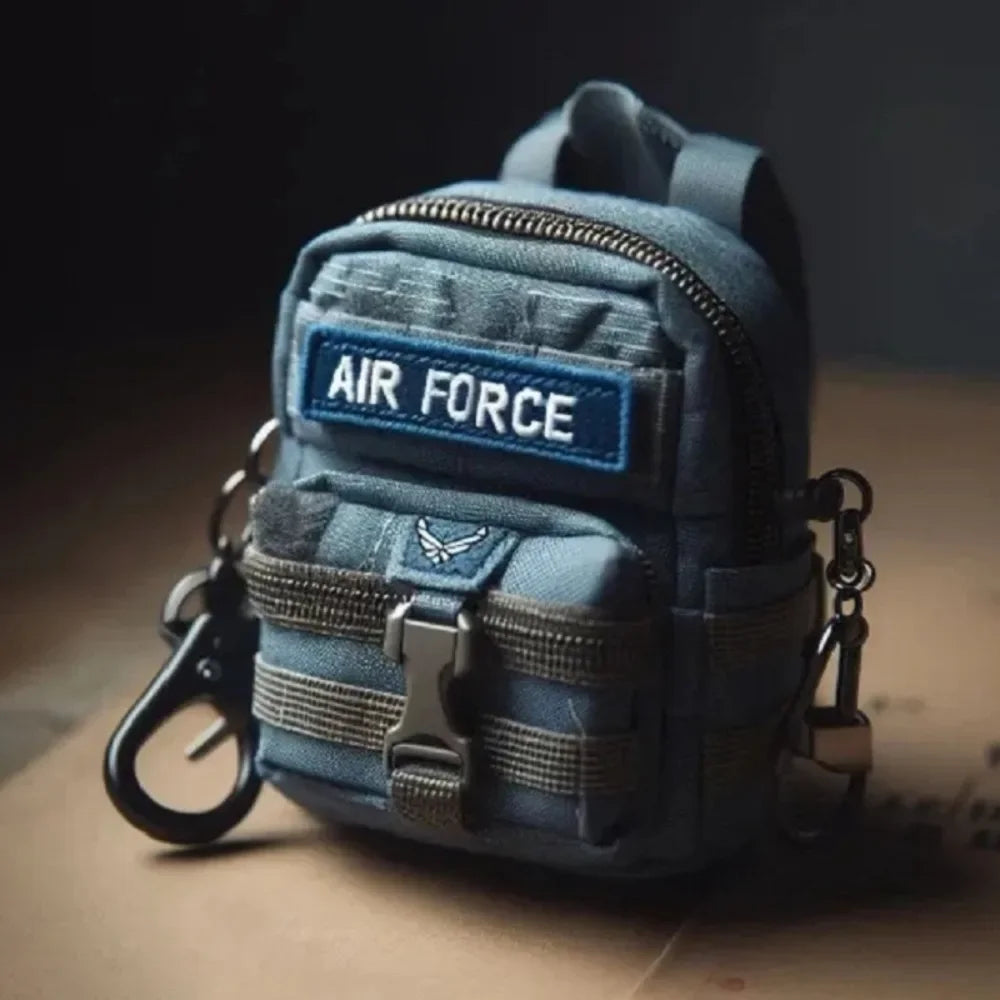 Armed Forces Mini Backpack Keychain Bag Charms Army Navy Air Force Marines Coast Guard