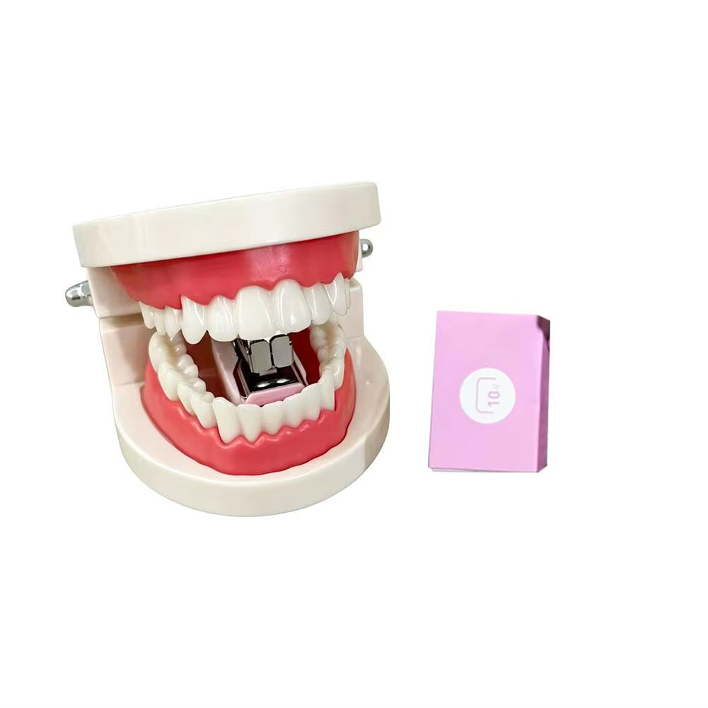 Creative Tooth Teeth Stapler Funny Prank Novelty Stationery Mini Portable Staplers Office School Student Desk Supplies Gift