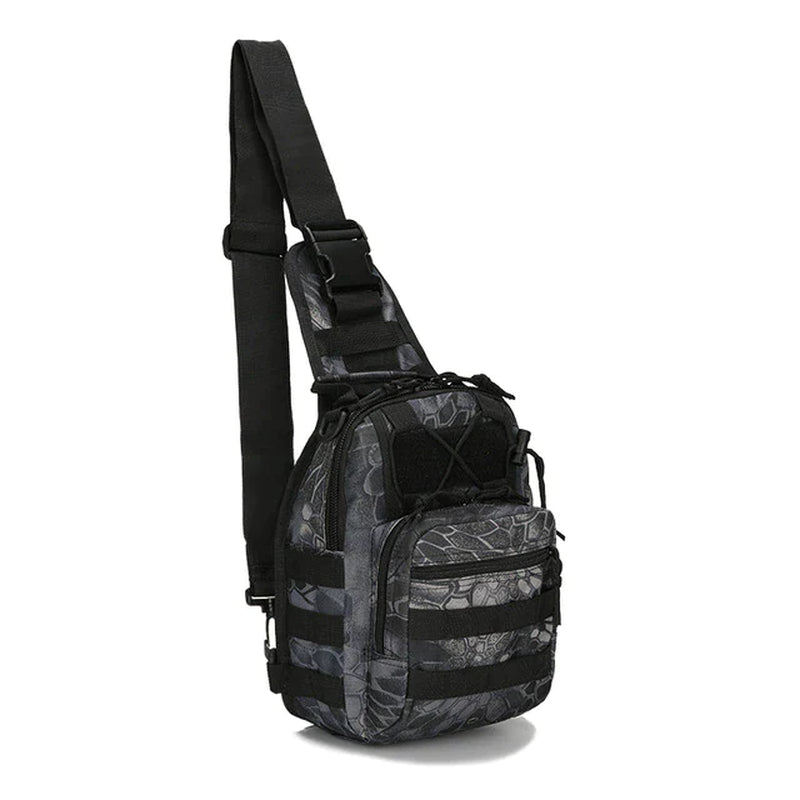 TrailGrid MOLLE tactical sling pack – Python Black