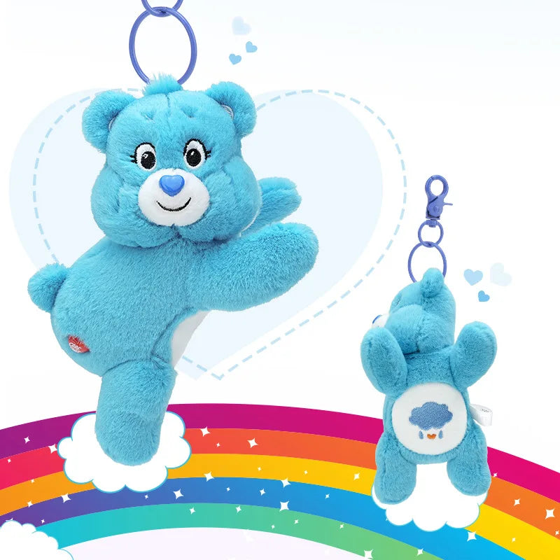 Genuine Carebears Bag Charms Scented Plush Keychain Stuffed Toys Keyring Keychain Backpack Charm