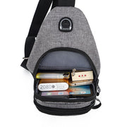 SwitchSide Sling compact crossbody bag lifestyle view