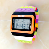 BrickBeat SHHORS Building-Block Digital Watch – Alarm & Backlight
