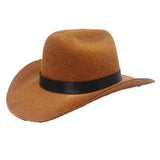 Brown / Ribbon adjustable cowboy hat for cats and small dogs
