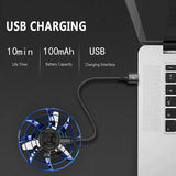 SkyLoop LED Flying UFO Spinner – USB Rechargeable Toy