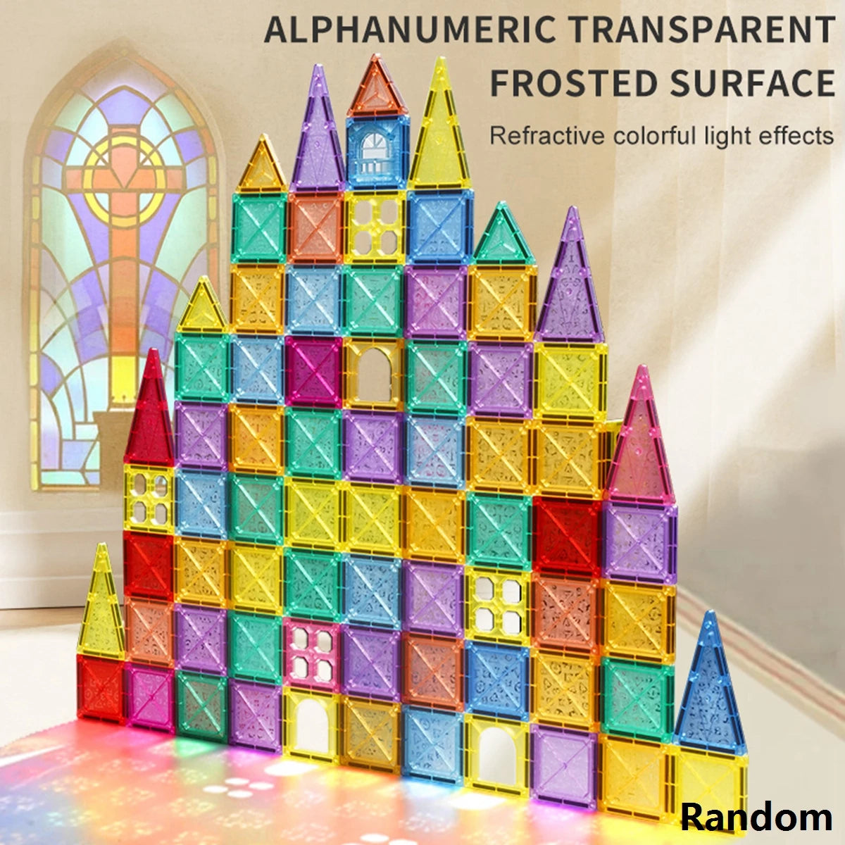 Magnetic Tiles for Kids STEM Toys Magnet Toys for Boys Girls Toddlers Magnetic Building Blocks Preschool