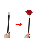 Magic Stick Rose Flower Trick Toy Appearing Flower Magic Prop Close up Stage Street Magic Illusion Gimmick Kids Birthday Gift