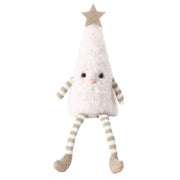 White JingleSprout plush Christmas tree doll