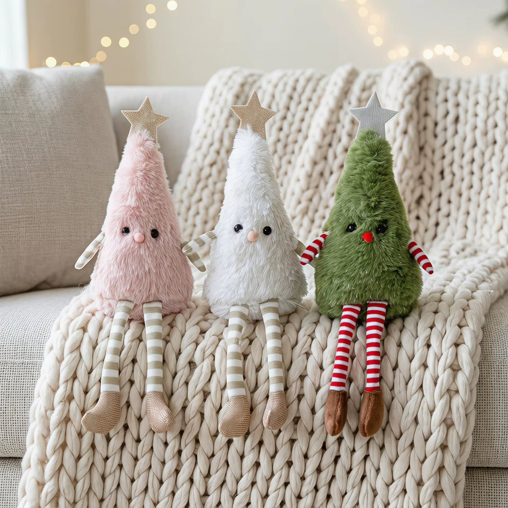2026 Christmas Decorations Cute Plush Christmas Tree Doll Home Party Doll Decoration