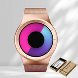 NEW Creative Quartz Watches Men Top Fashion Brand Casual Stainless Steel Mesh Band Unisex Watch Clock Male Female Gentleman Gift
