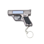 Pistol Shaped Keychain Light Mini Hand Press Power Generation LED Flashlight Portable COB Work Light Pocket Small Torch Pendant