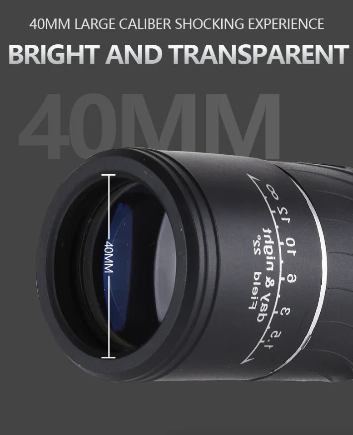 40X60 Night Vision Monocular with Night Vision BAK4 Prism High Power Waterproof