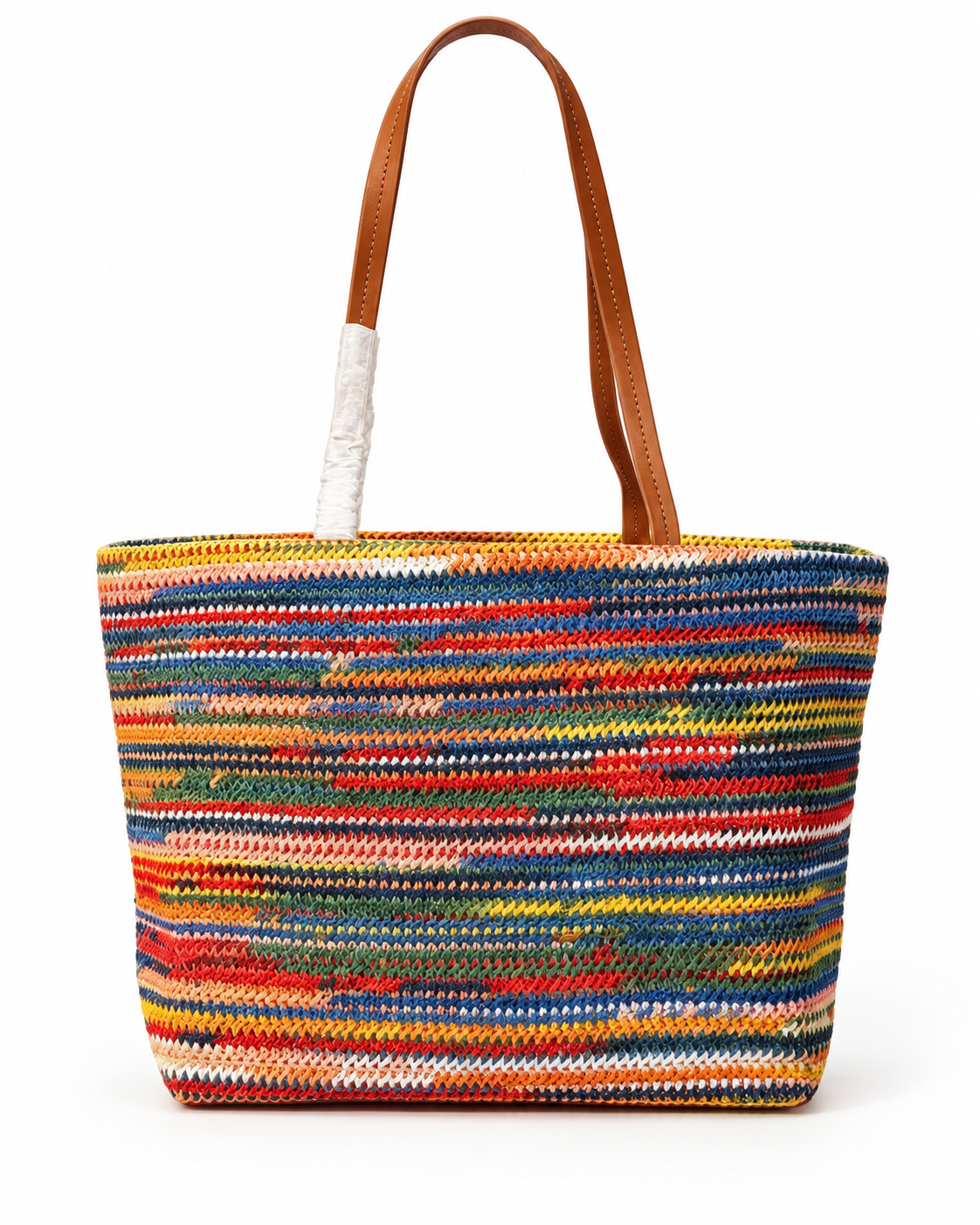 Famous Designer Luxury Women’s Tote Bag,  Colorful Woven Crochet Shoulder Handbag, Large Capacity Summer Beach Bag
