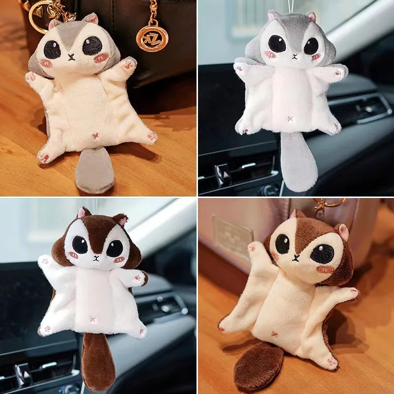 Cute Flying Squirrel Plush Pendant Bag Charm Keychain 