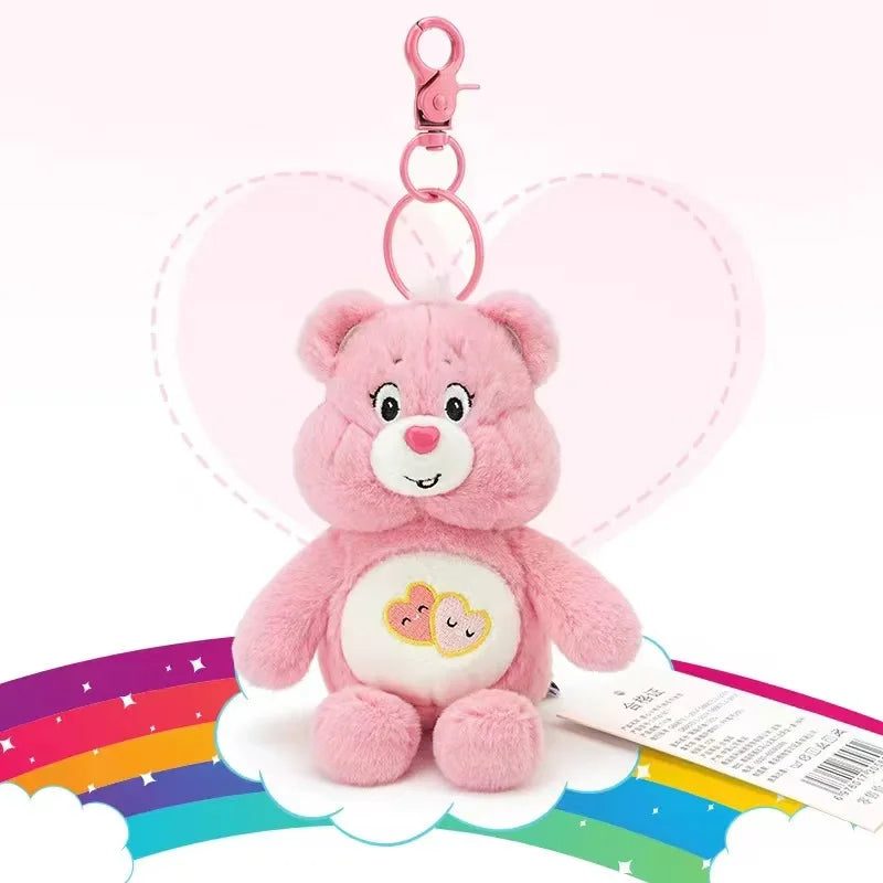 Genuine Carebears Bag Charms Scented Plush Keychain Stuffed Toys Keyring Keychain Backpack Charm