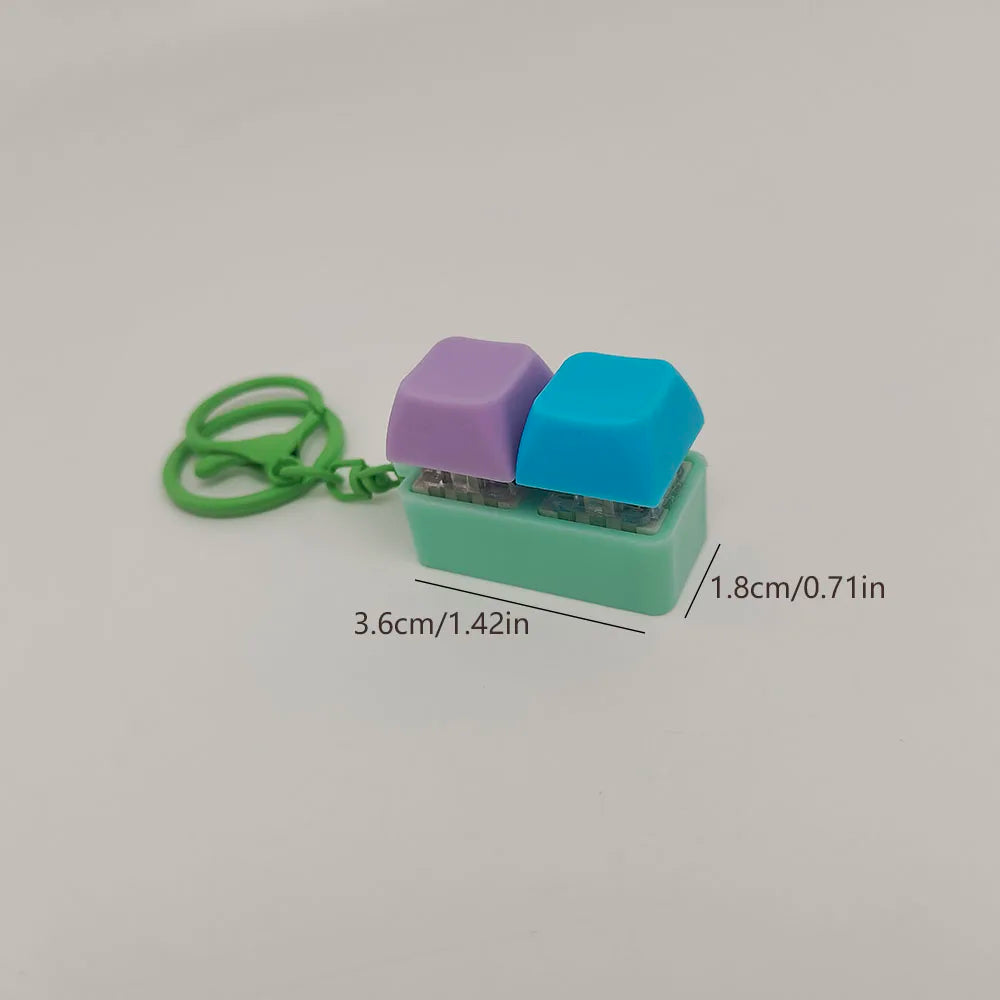 Mechanical Keyboard Pop Fidget Keychain Bag Charm