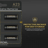 High Capacity A23 Batteries 6 Pack, Premium Alkaline 21/23 23A 12V Battery