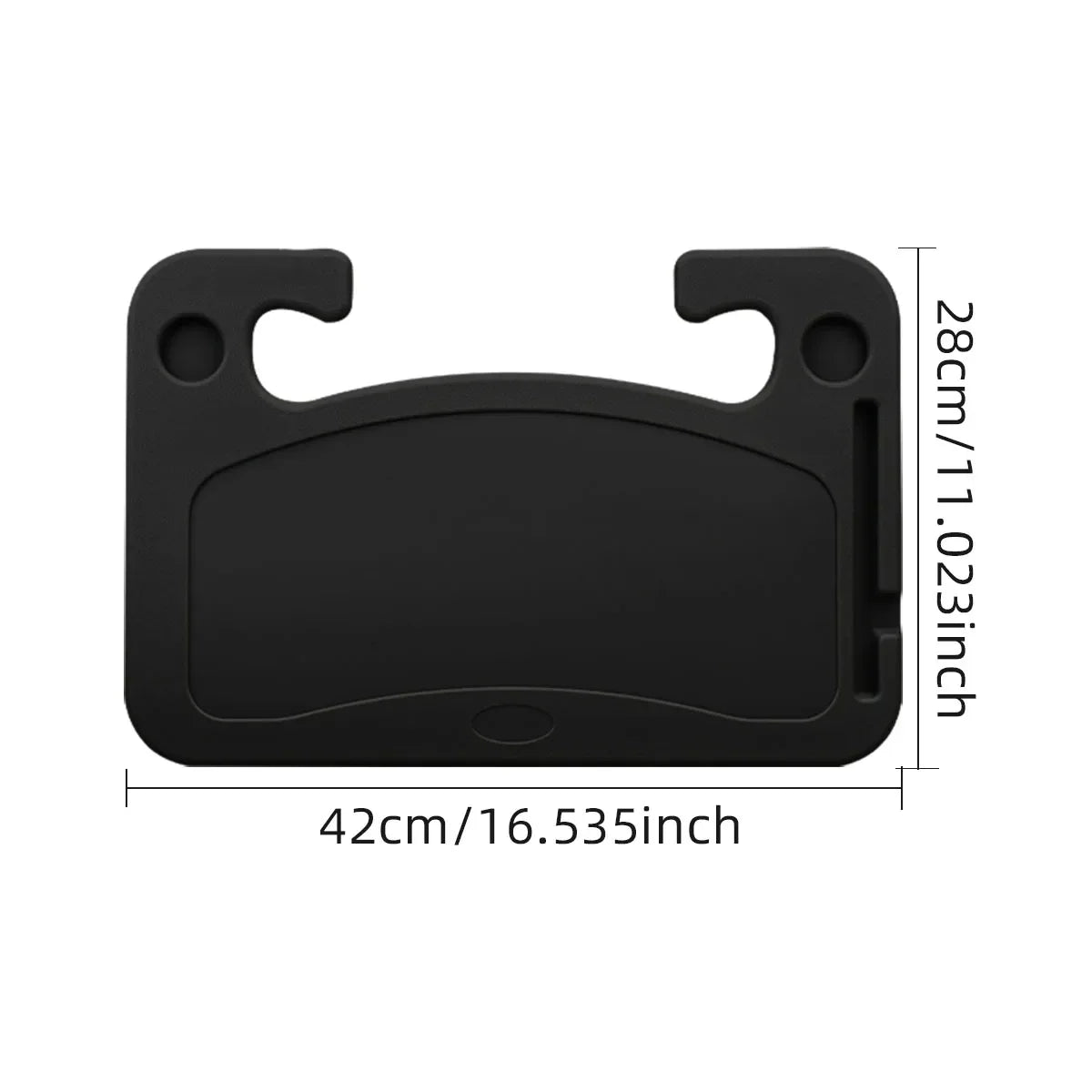 Universal Steering Wheel Tray Table – Car Lunch Tray & Laptop Desk with Cup Holder for Work Trucks, Cars, SUVs, Construction Workers & Drivers
