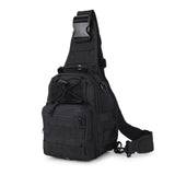 TrailGrid MOLLE tactical sling pack – storage, strap and carry detail