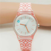 Pink CandyClear Pop Watch with silicone strap