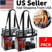 ClearLine Duo two-pack clear PVC stadium-size tote bags