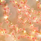 180CM Artificial Sakura Flowers Vine for Wedding Decoration Garden Arch Home Room Decor Party Bridal Fake Silk Outdoor Ornament