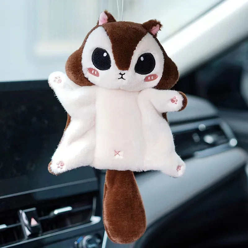 Cute Flying Squirrel Plush Pendant Bag Charm Keychain 
