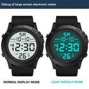 StealthDial D50 black resin case digital watch