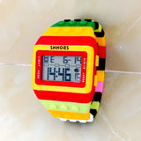 BrickBeat SHHORS Building-Block Digital Watch – Alarm & Backlight