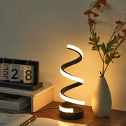 Spiral Glow LED Desk Lamp – 3-color USB light