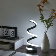 Spiral Glow LED Desk Lamp – 3-color USB light