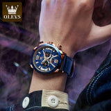 OLEVS 9915 Horizon Men’s Quartz Watch – Oversized Dial & Leather Strap