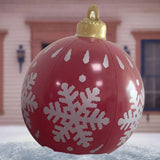 JumboJoy 23.6-Inch Inflatable Christmas Ornament – Outdoor PVC Holiday Decor